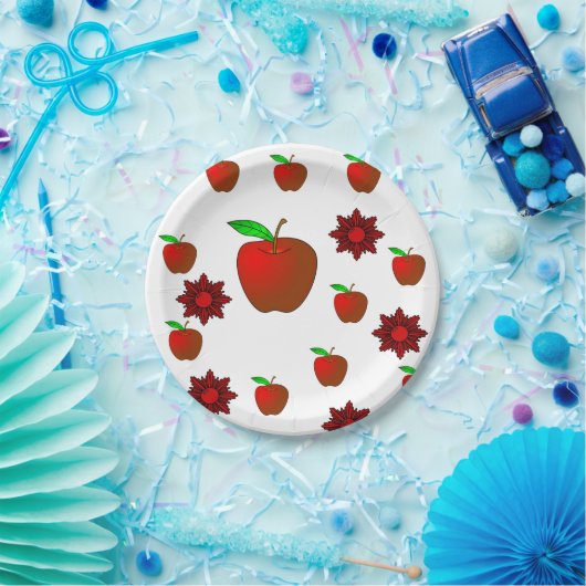 Papieren borden Appels Papieren Bordje (Feest)
