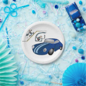 Papieren Borden auto-salesman Papieren Bordje (Feest)