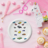 Papieren borden Auto's Papieren Bordje (Feest)