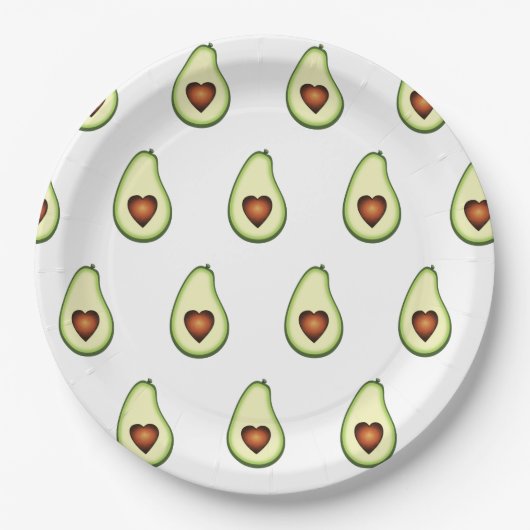 Papieren Borden - Avocado Papieren Bordje (Voorkant)