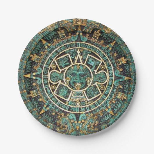 Papieren Borden, Aztec Bordje (Voorkant)