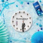 Papieren Borden Barber Papieren Bordje (Feest)