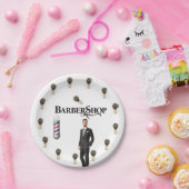 Papieren Borden Barber Papieren Bordje (Feest)