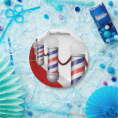 Papieren Borden Barber Pole Bordje (Feest)