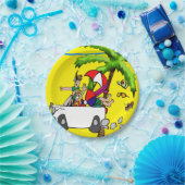 Papieren Borden, Beach Fun Papieren Bordje (Feest)