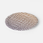 Papieren Borden Beige Net Bordje (Gekanteld)