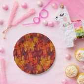 Papieren borden bladeren papieren bordje (Feest)