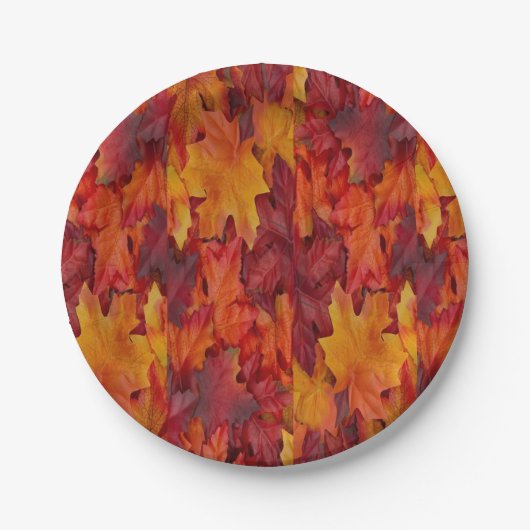 Papieren borden bladeren papieren bordje (Voorkant)
