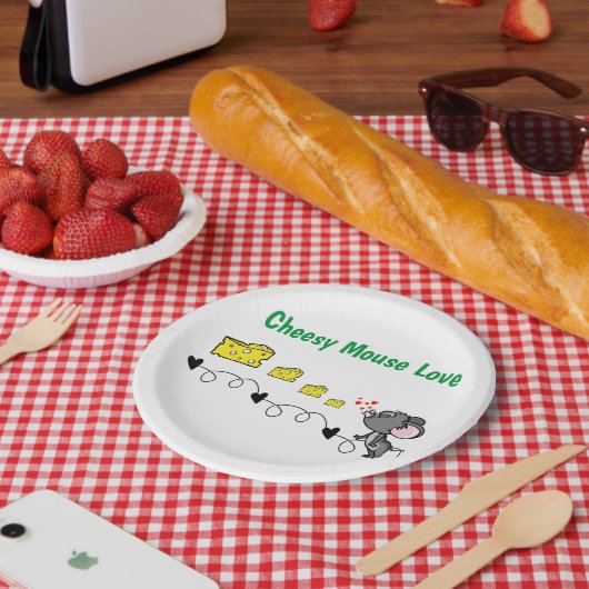 Papieren Borden, Borden van kaasmakerij Bordje (Picknick)