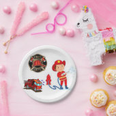 Papieren Borden Brandweerman Bordje (Feest)