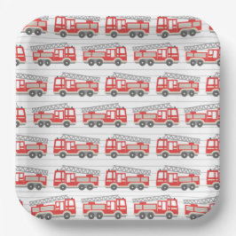 Papieren borden brandweerwagen, feest voor brandwe bordje
