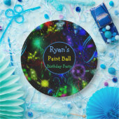 Papieren Borden Bright Neon Verfplaat Bordje (Feest)