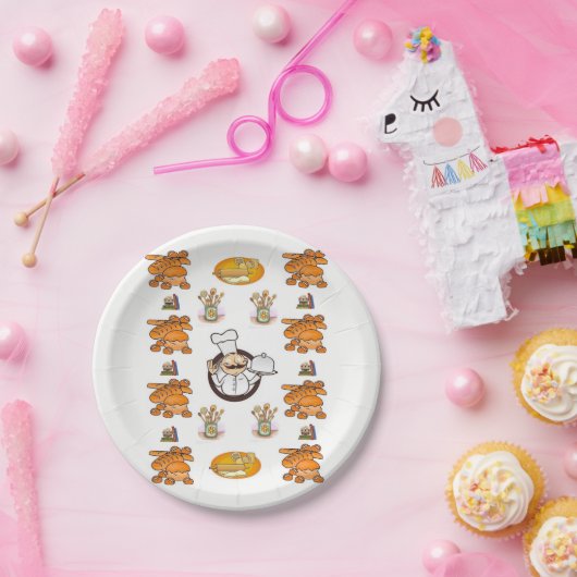 Papieren borden Brood Papieren Bordje (Feest)