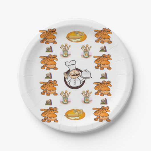 Papieren borden Brood Papieren Bordje (Voorkant)