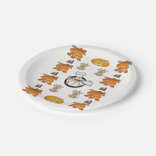 Papieren borden Brood Papieren Bordje (Gekanteld)