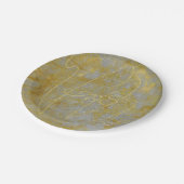 Papieren Borden Bruiloft Zilveren voering Papieren Bordje (Gekanteld)