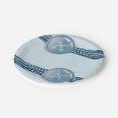 Papieren borden Button Papieren Bordje (Gekanteld)