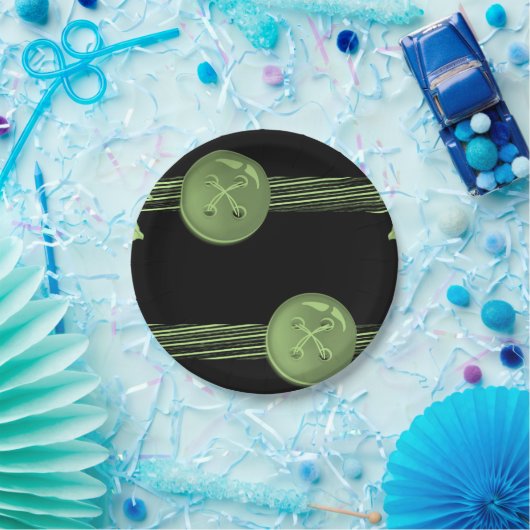 Papieren borden Button Papieren Bordje (Feest)