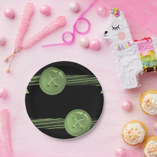 Papieren borden Button Papieren Bordje (Feest)