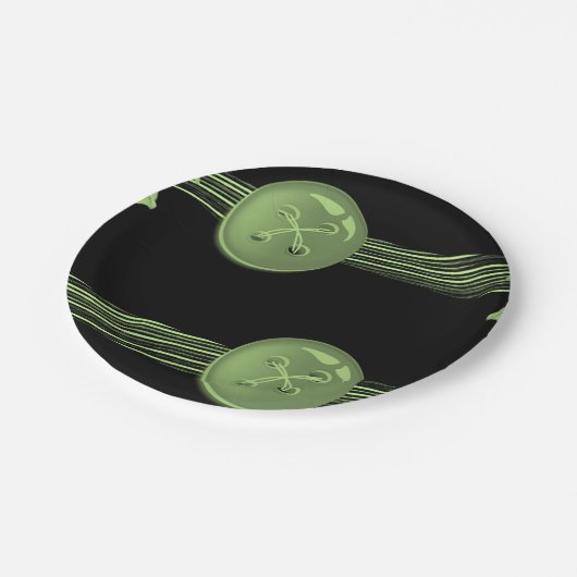 Papieren borden Button Papieren Bordje (Gekanteld)