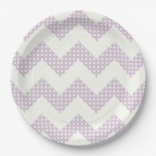 Papieren Borden/Chevron en Polka Dots Bordje