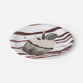 Papieren borden, Chocolade Cupcake Fudge Bordje (Gekanteld)