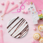 Papieren borden, Chocolade fudge Bordje (Feest)