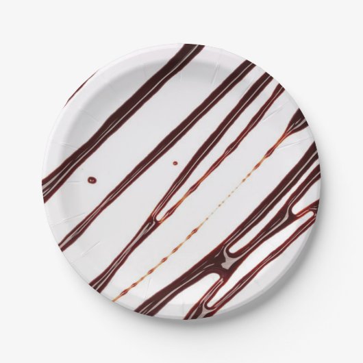 Papieren borden, Chocolade fudge Bordje (Voorkant)