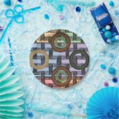 Papieren borden Circulaire Papieren Bordje (Feest)