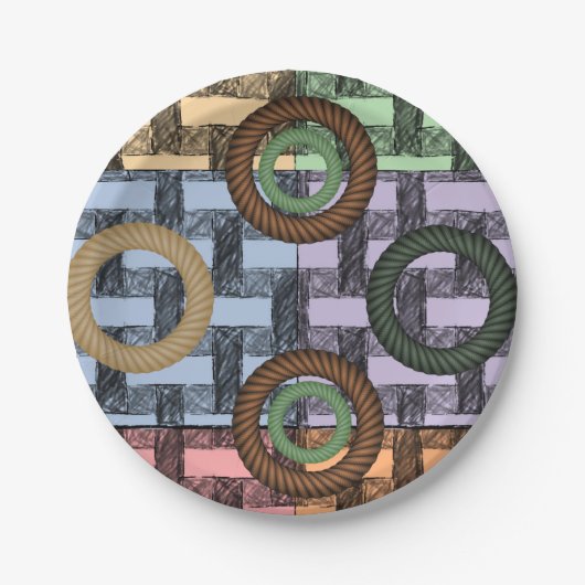 Papieren borden Circulaire Papieren Bordje (Voorkant)