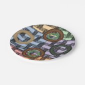 Papieren borden Circulaire Papieren Bordje (Gekanteld)