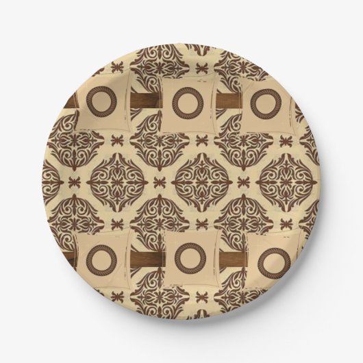 Papieren borden Circulaire Papieren Bordje (Voorkant)