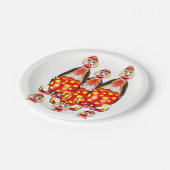 Papieren borden Clowns Bordje (Gekanteld)