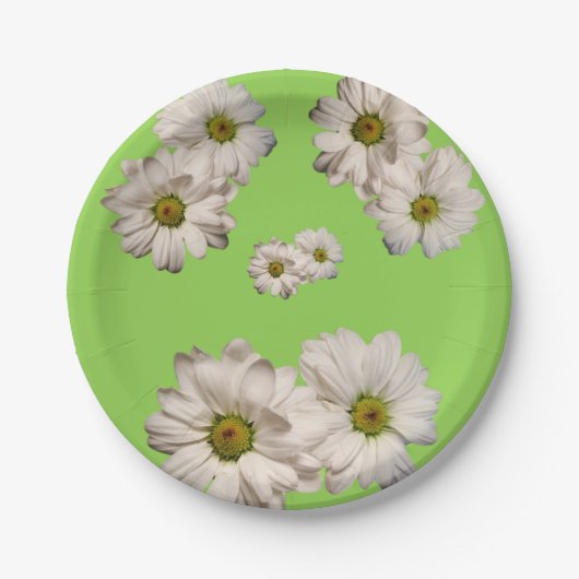 Papieren borden Daisy Bordje (Voorkant)
