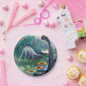 Papieren borden dinosaurussen papieren bordje (Feest)