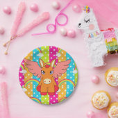 Papieren borden Donkey Papieren Bordje (Feest)