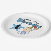 Papieren Borden/Eerste verjaardag Papieren Bordje (Gekanteld)