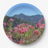 Papieren Borden en schalen Mt Tamalpais Pink Flowe Papieren Bordje (Voorkant)