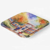 PAPIEREN BORDEN FEESTTIJD BORDJE (Gebogen)