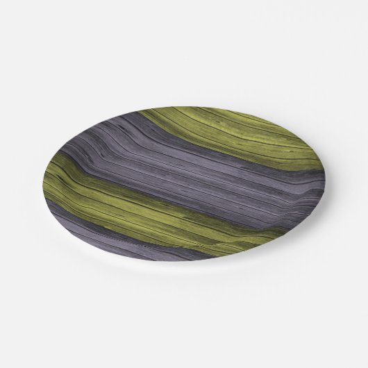 Papieren borden Geel, Paars Papieren Bordje (Gekanteld)