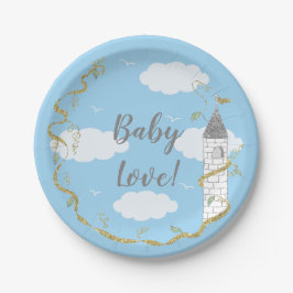 Papieren Borden "Glitterijkasten" Papieren Bordje