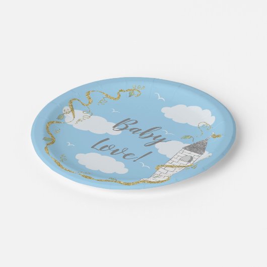 Papieren Borden "Glitterijkasten" Papieren Bordje (Gekanteld)