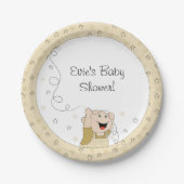 Papieren Borden "Gold Stars Baby" Papieren Bordje (Voorkant)