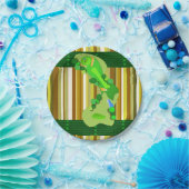 Papieren borden Golf Bordje (Feest)