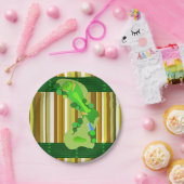 Papieren borden Golf Bordje (Feest)