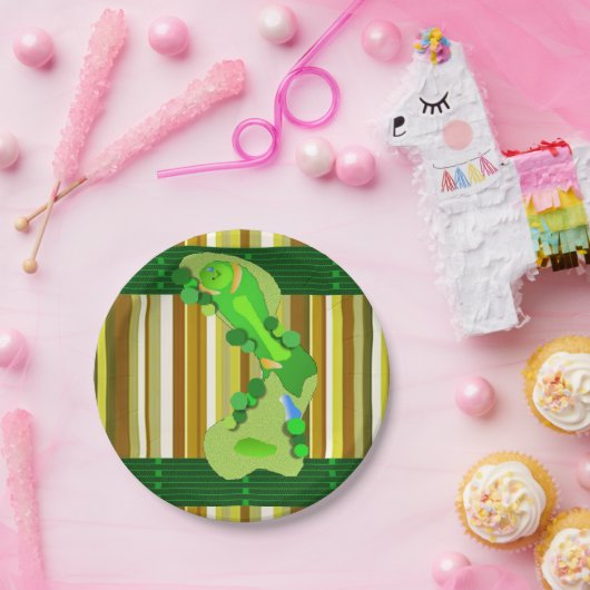 Papieren borden Golf Papieren Bordje (Feest)