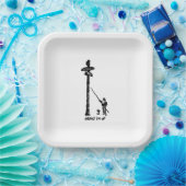 Papieren Borden 'Grease Up' Bordje (Feest)