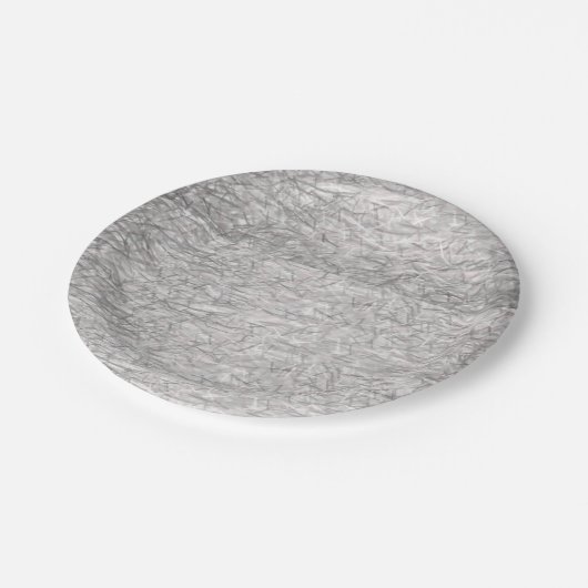 Papieren borden grijs papieren bordje (Gekanteld)