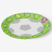 Papieren Borden - Groene en gele gestripte Shirten Papieren Bordje (Gekanteld)