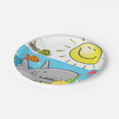 Papieren Borden, haaieninktvis Bordje (Gekanteld)